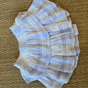 Love shack fancy skirt size small, light purple,